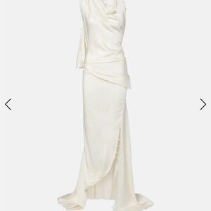 VICTORIA BECKHAM Draped crêpe satin gown